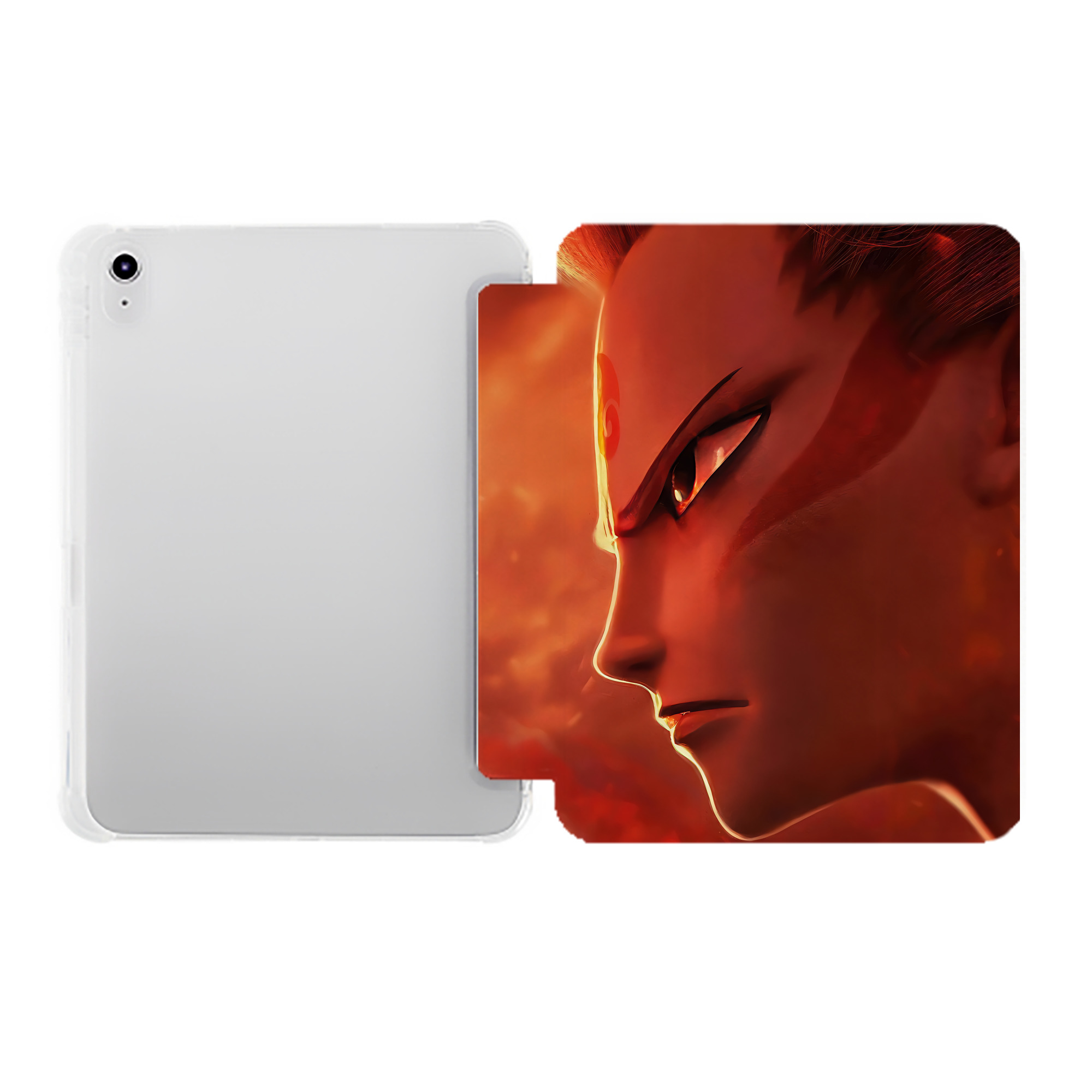 （画像用） Ne Zha 2 ナタ 魔童の大暴れ IPad ケース ペン収納付き 三つ折りスタンド PUレザー×シリコン 対応機種9.5/10.5/10.9インチ